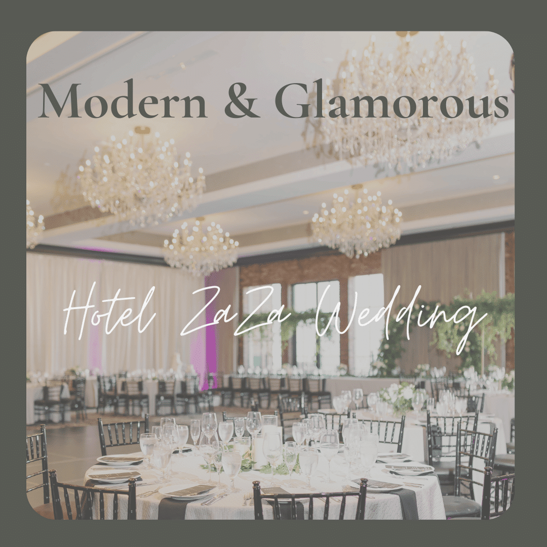 Modern & Glamorous Hotel ZaZa Wedding